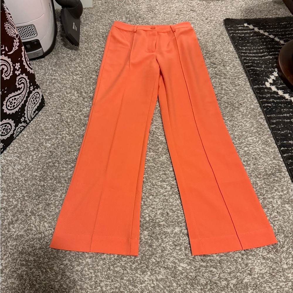 Fate Vibrant Orange Wide Leg Pants